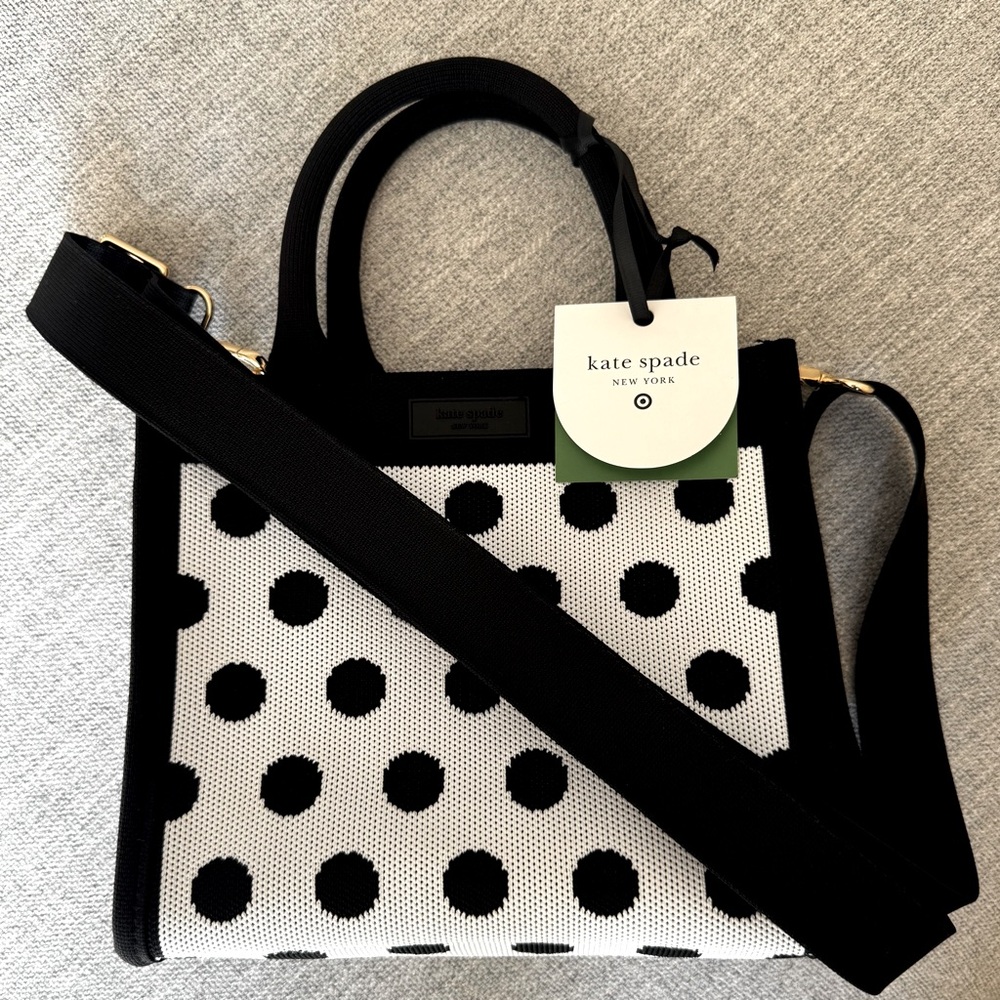 kate spade x target knit crossbody polka dot bag NWT ♠️ ♠️ ♠️